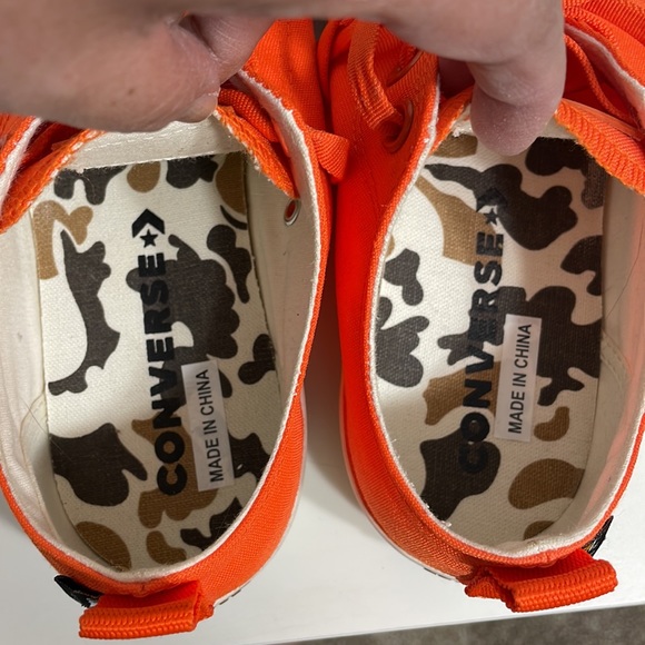 EUC Converse CTAS Sneakers in Ox Bold Mandarin Cordura Nylon Size 9.5 USW - Picture 9 of 14